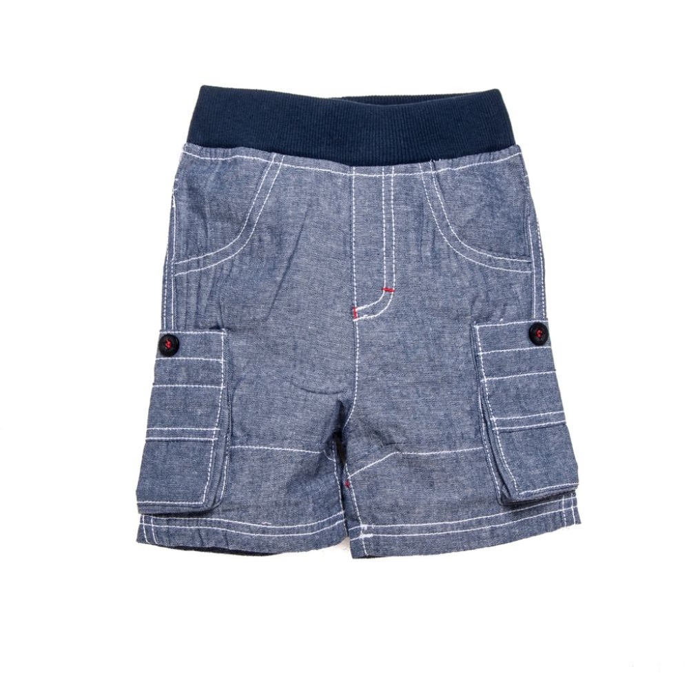Chambray Cargo Shorts